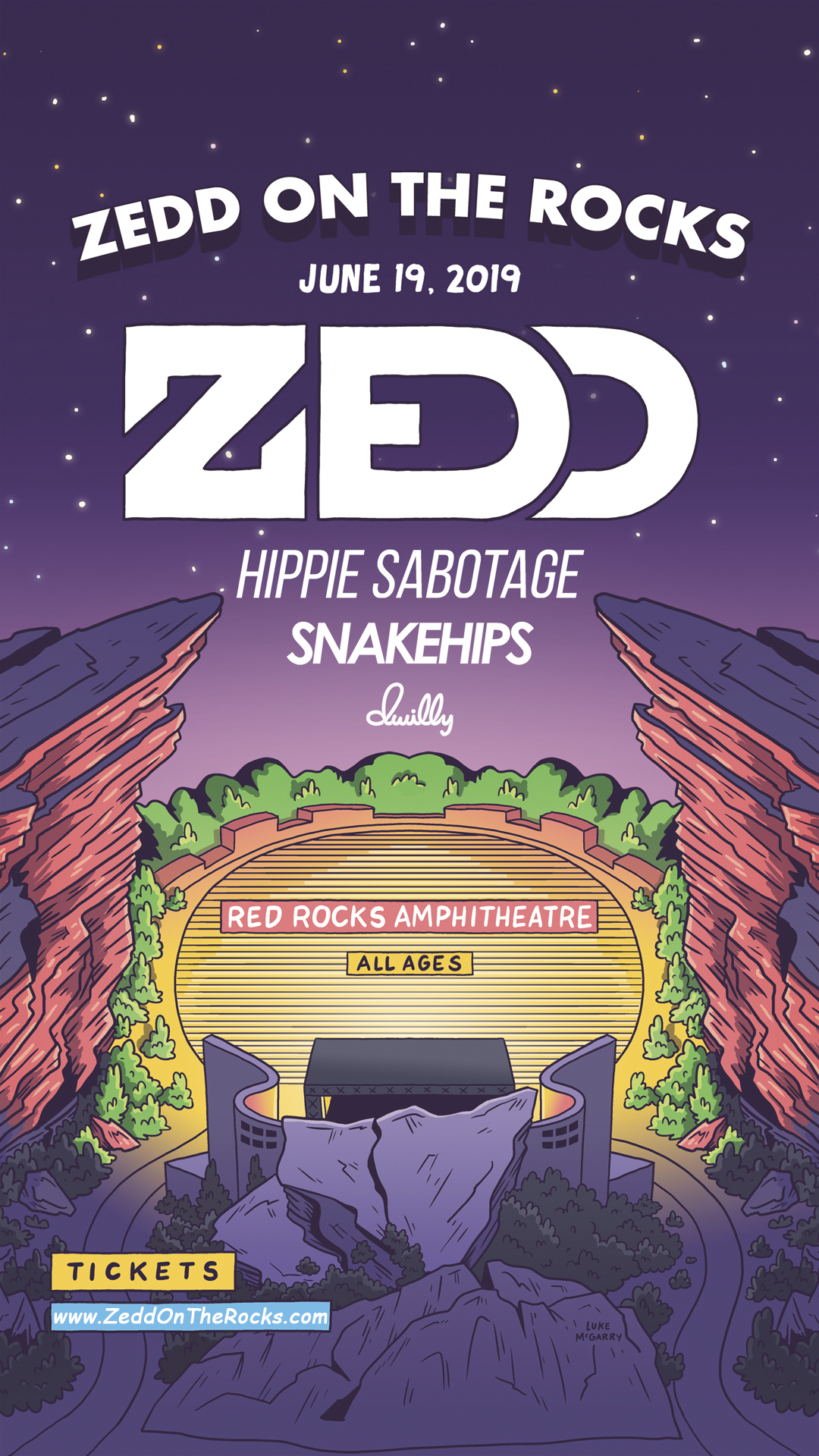 Zedd On the Rocks Schedule and lineup